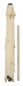 Preview: Schneider Stahl Kurbelschirm Cordoba 230x150cm knickbar Stock 38mm Natur